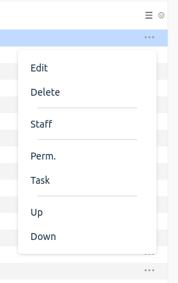 Example of context menu in dragon.