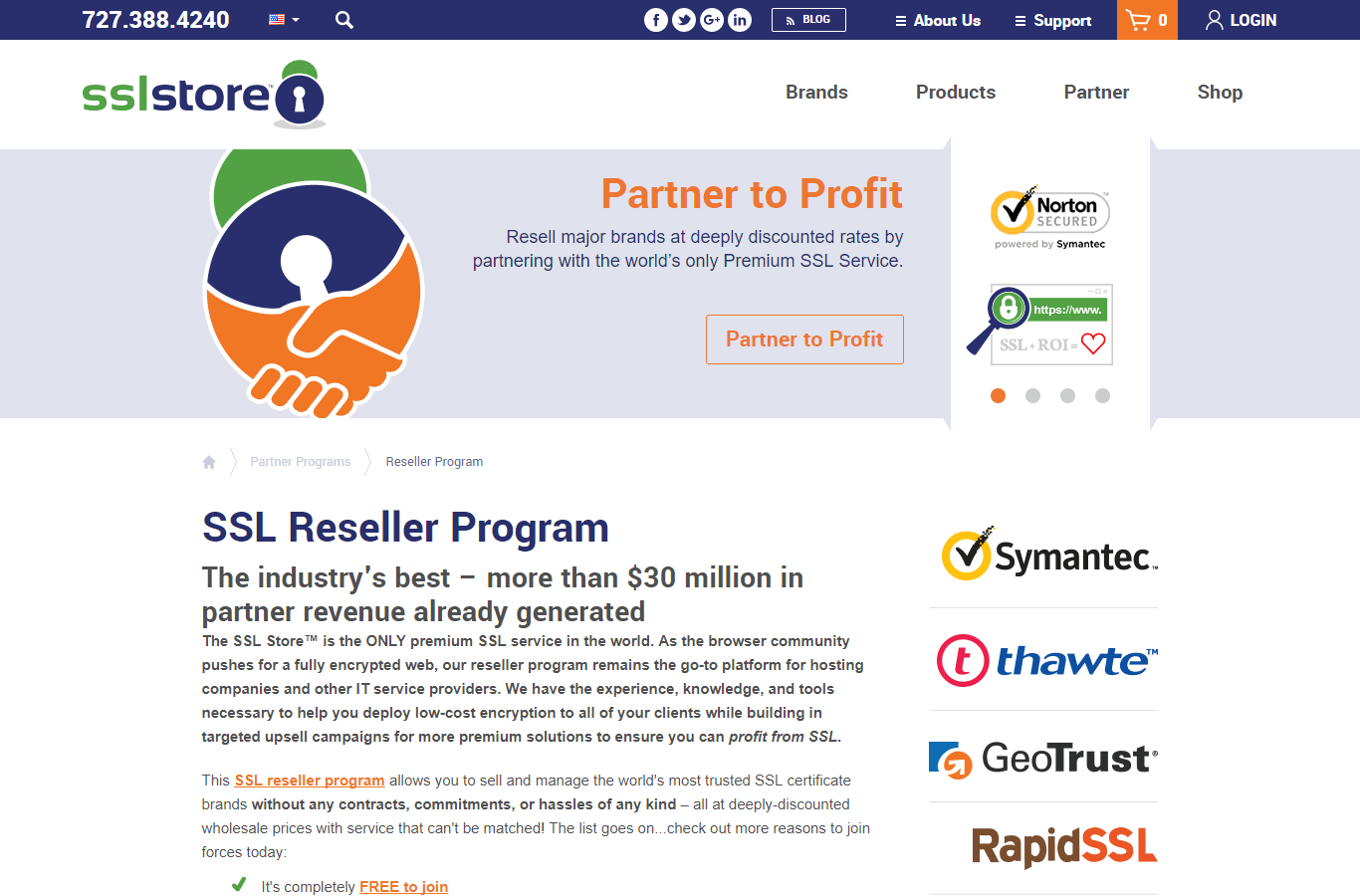 The SSL Store Partnership Program